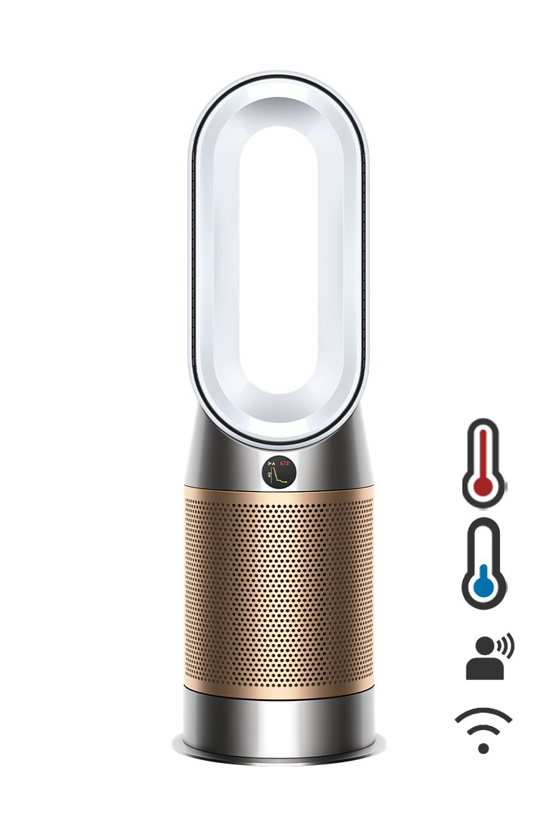 dyson luftreiniger hotcool hp2 denox luftreiniger-heizlüfter weißgold