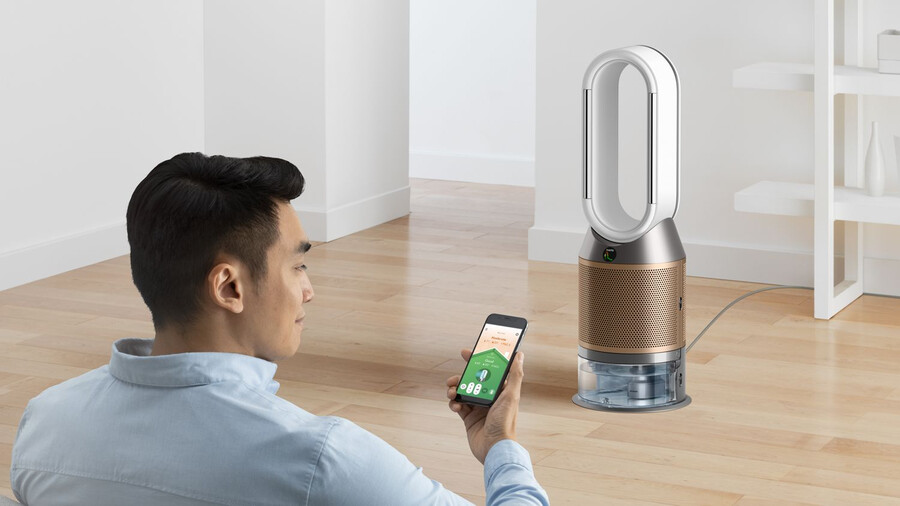 dyson luftreiniger hotcool hp2 denox luftreiniger-heizlüfter weißgold