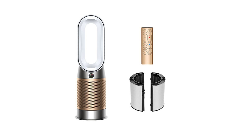 dyson luftreiniger hotcool hp2 denox luftreiniger-heizlüfter weißgold