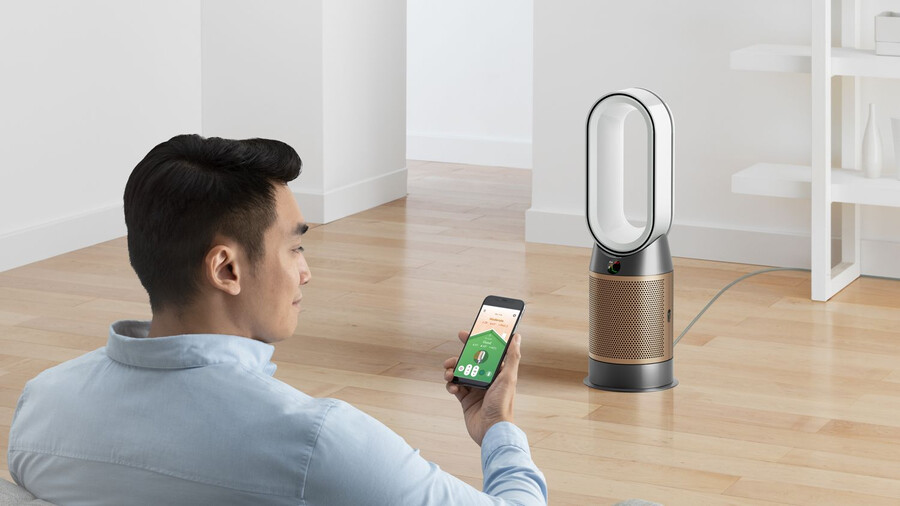 dyson luftreiniger hotcool hp2 denox luftreiniger-heizlüfter weißgold