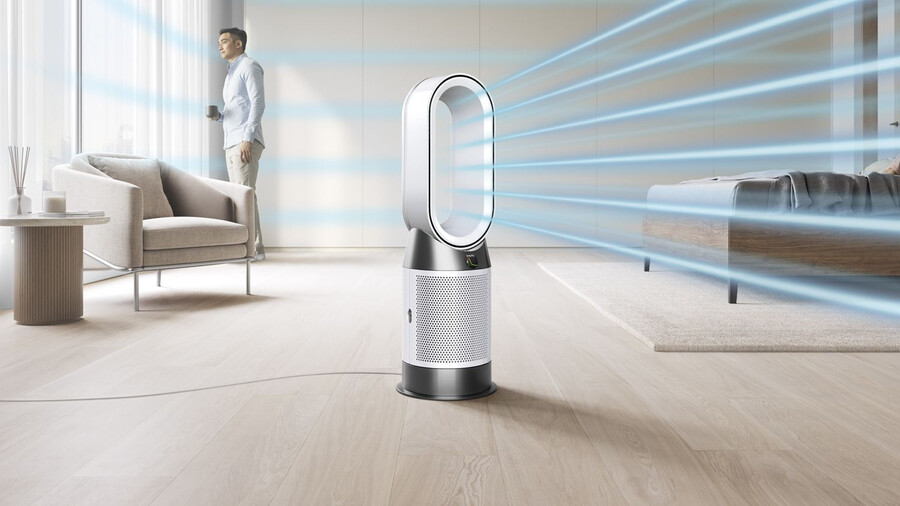 dyson luftreiniger hotcool hp1 luftreiniger-heizlüfter weiß