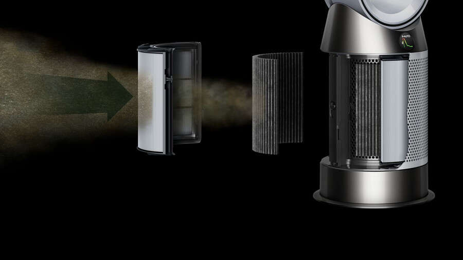 dyson luftreiniger hotcool hp1 luftreiniger-heizlüfter weiß