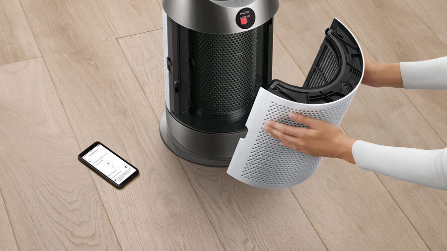 dyson luftreiniger hotcool hp1 luftreiniger-heizlüfter weiß