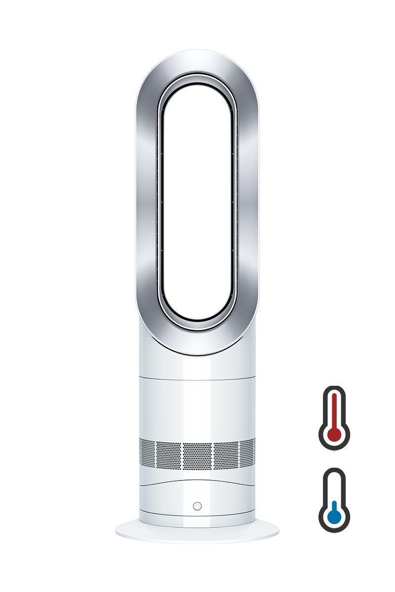 dyson hotcool jet focus am09 heizlüfter weißnickel