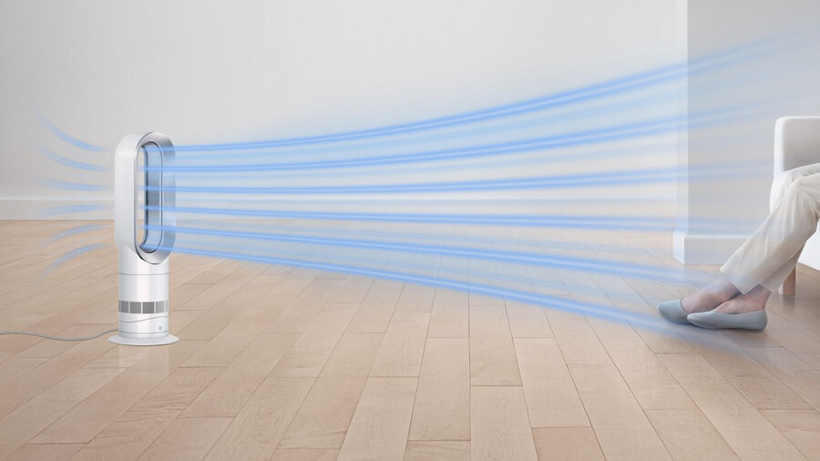 dyson hotcool jet focus am09 heizlüfter weißnickel