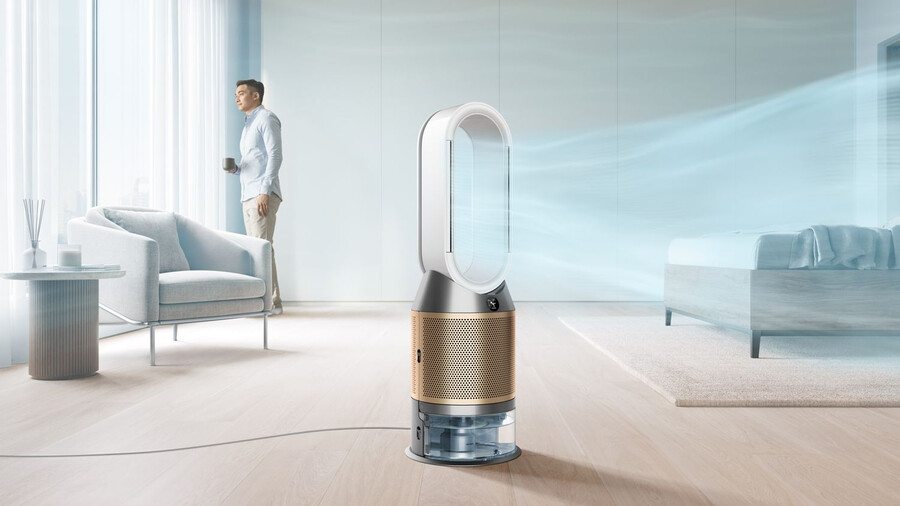 dyson luftbefeuchter und luftreiniger mit luftreinigung und kühlfunktion ph2 de-nox weißgold
