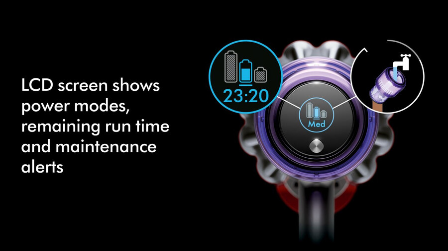 dyson v11 advanced staubsauger in nickel und lila