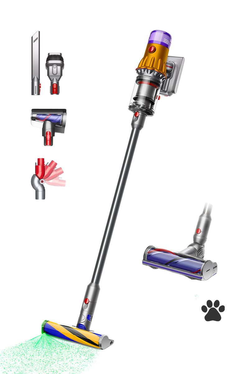 dyson v12 detect slim absolute staubsauger in gelbnickel