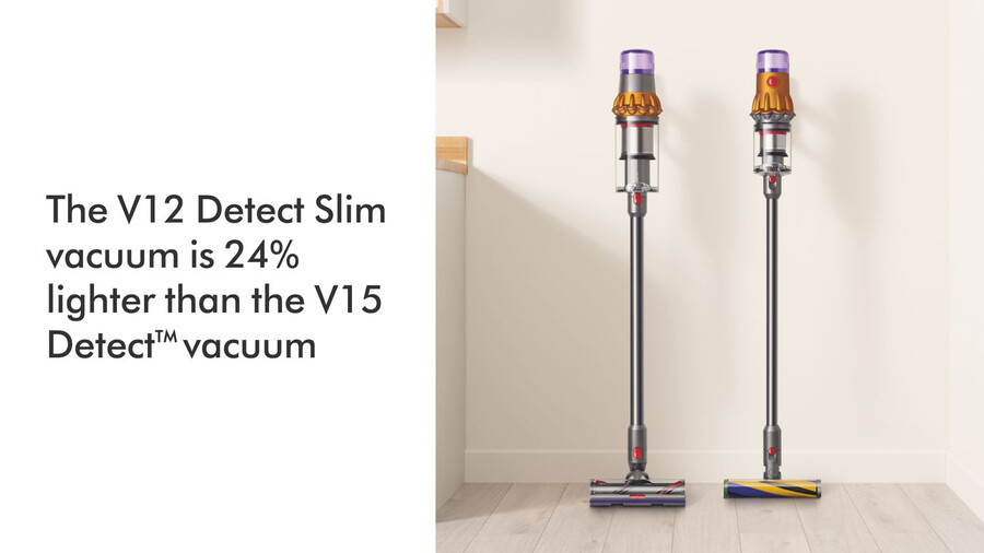 dyson v12 detect slim absolute staubsauger in gelbnickel