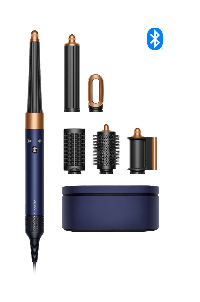 dyson airwrap id multi-styler und haartrockner - glattwellig preußischblaureiches kupfer