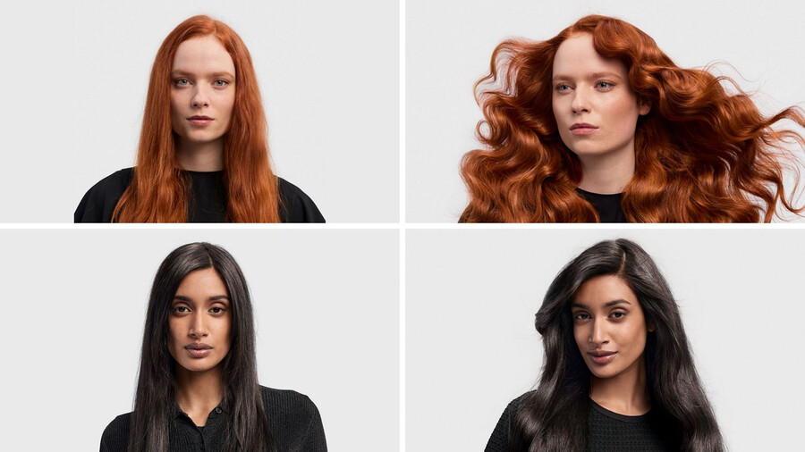 dyson airwrap id multi-styler und haartrockner - glattwellig preußischblaureiches kupfer