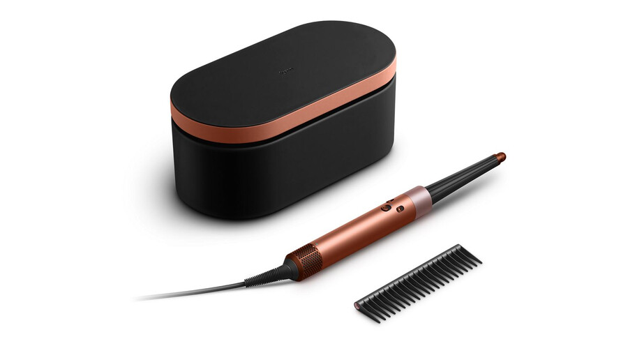 dyson airwrap id multi-styler und haartrockner mit diffusor amber silk