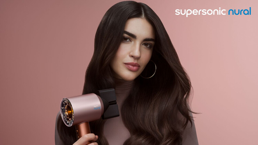 dyson supersonic nural haartrockner – glattwellig amber silk