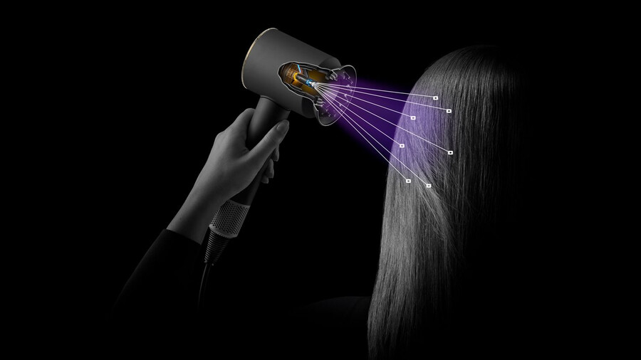 dyson supersonic nural haartrockner – curlycoily amber silk