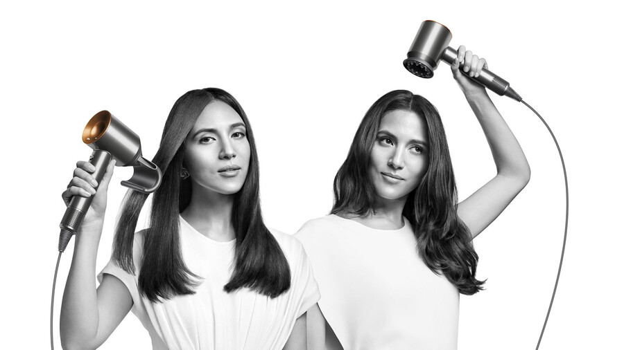 dyson supersonic haartrockner - glattwellig preußischblaukupferrot