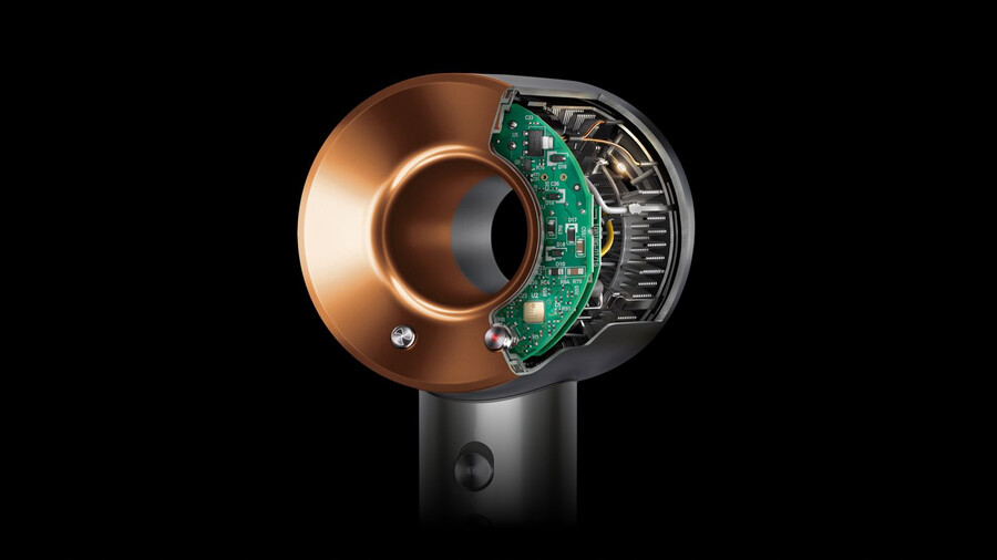 dyson supersonic haartrockner - glattwellig preußischblaukupferrot