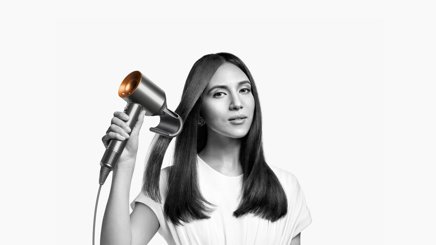dyson supersonic haartrockner - glattwellig preußischblaukupferrot