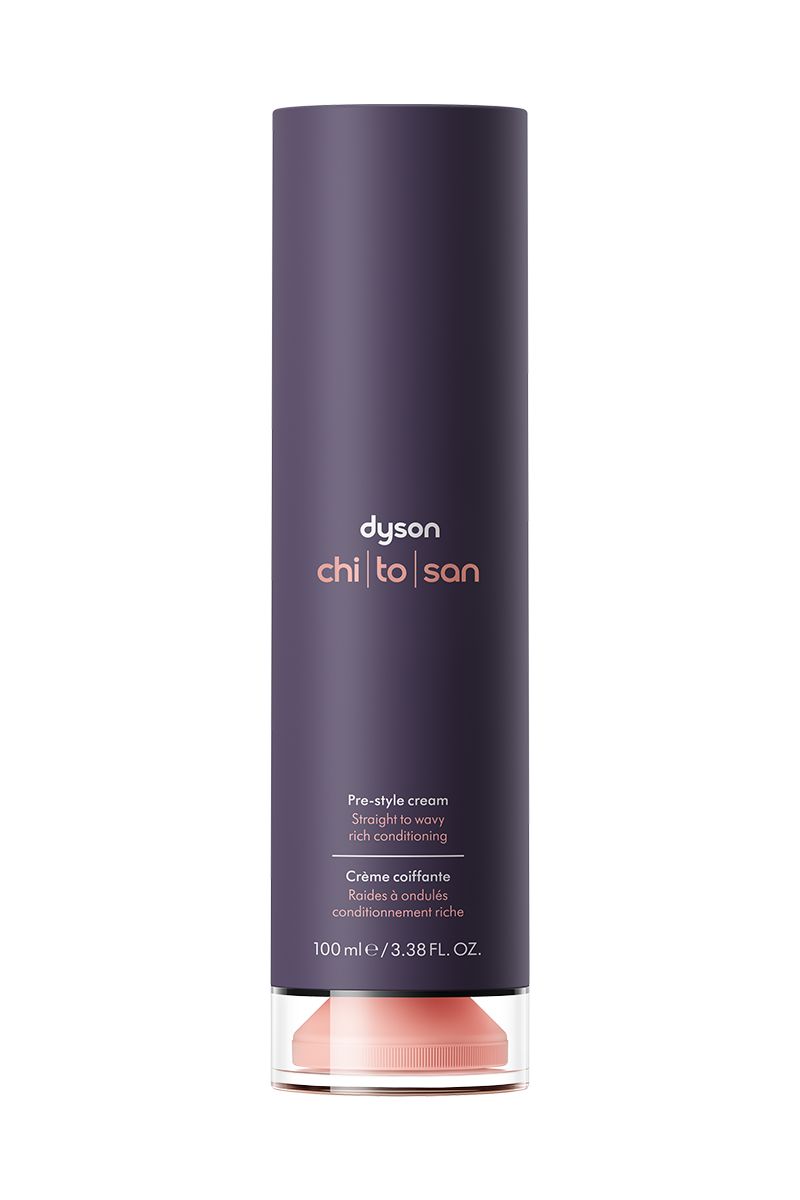 dyson chitosan pre-style creme – reichhaltige pflege für glattes bis welliges haar