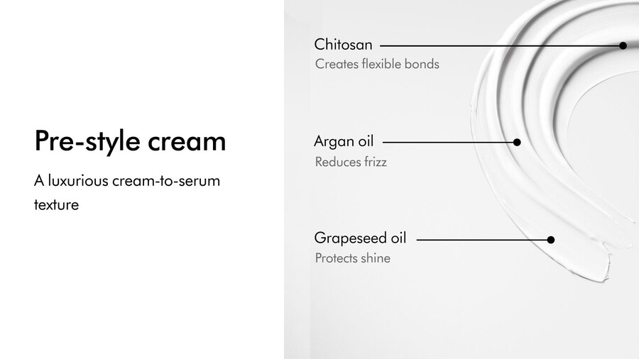 dyson chitosan pre-style creme – leichte pflege für lockiges bis krauses haar