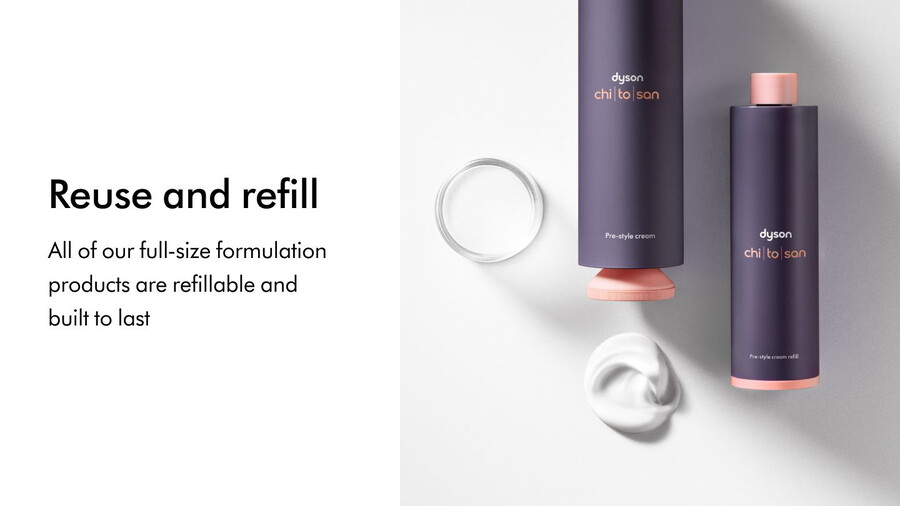 dyson chitosan pre-style creme – reichhaltige pflege für lockiges bis krauses haar